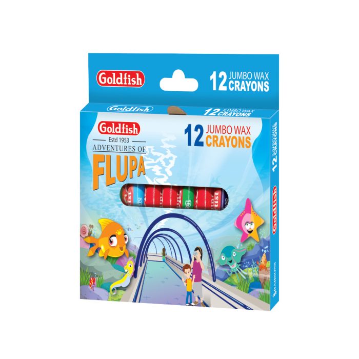 Goldfish Jumbo Wax Caryons 12 pc