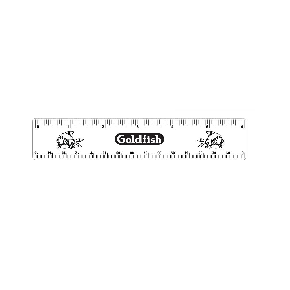 6-inch-Goldfish-Transparent-Ruler